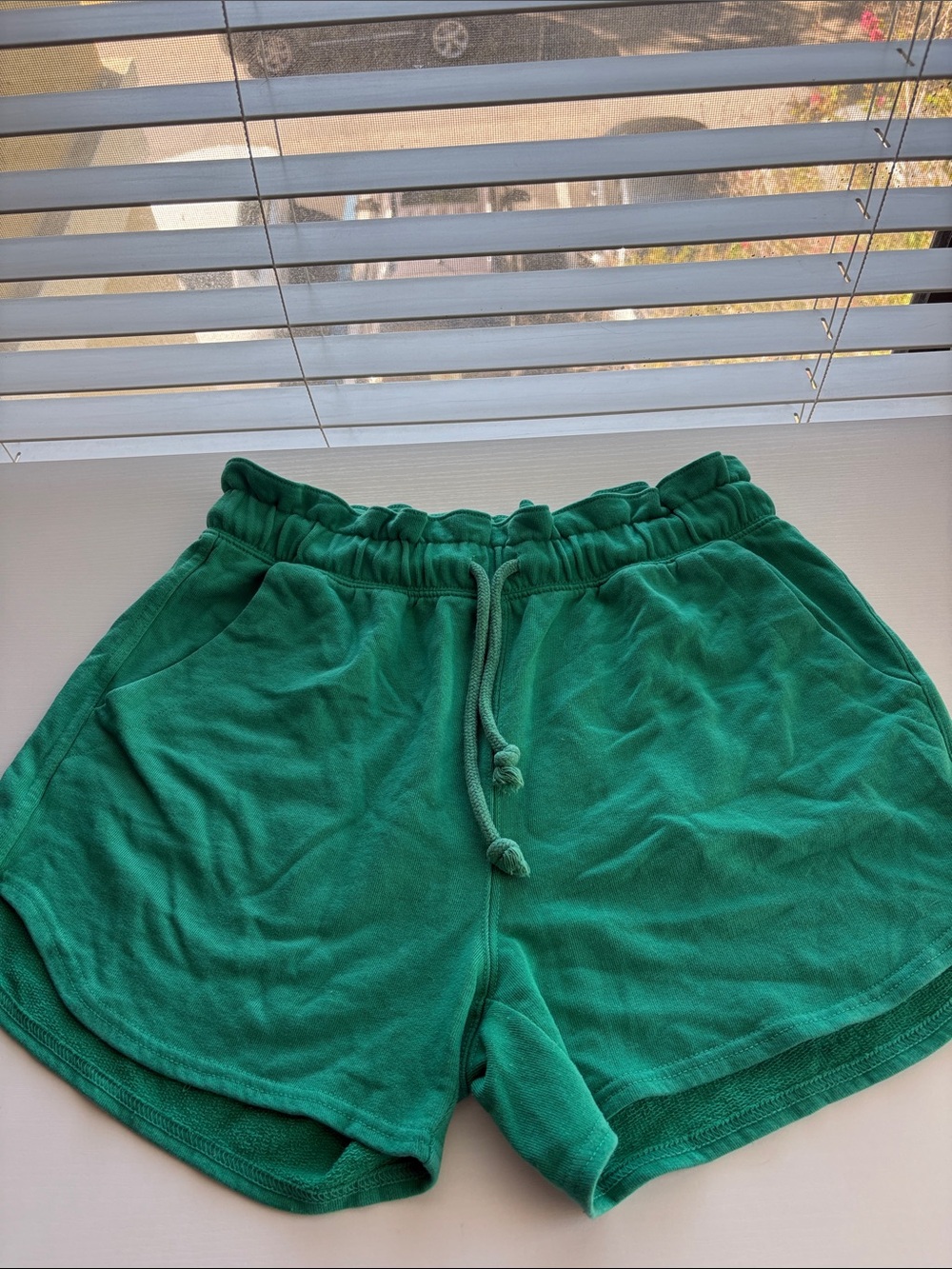 Universal Thread Women's Emerald Green Drawstring Athletic Shorts